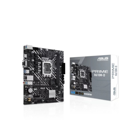 Asus PRIME H610M-D Motherboard Intel H610 LGA 1700 DDR5