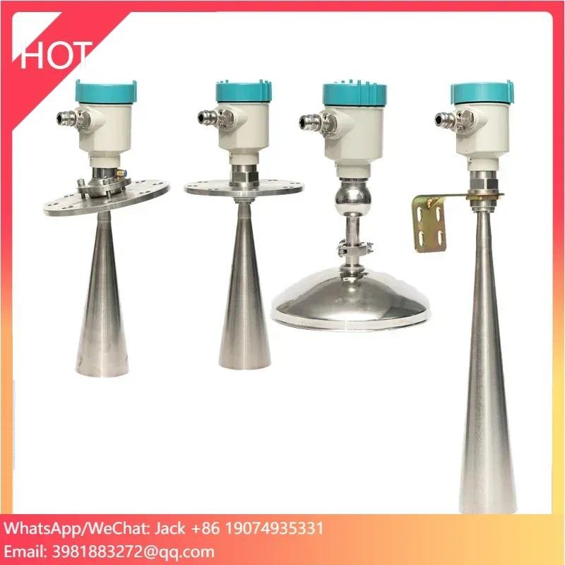Tank Radar Level Sensor Silo Radar Level Gauge Transmitter River Water  Radar Liquid Level Meter Dc2