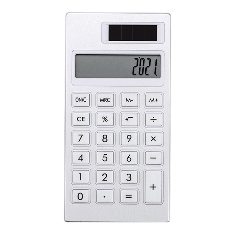 

12Bit Desk Calculator Student Calculators Thin Easy to Carry and Use for Office and School