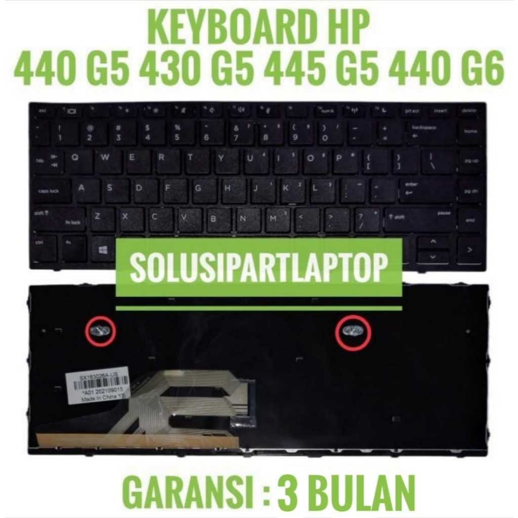 KEYBOARD HP PROBOOK 430-G5 440-G5 445-G5 NO BACKLIGHT