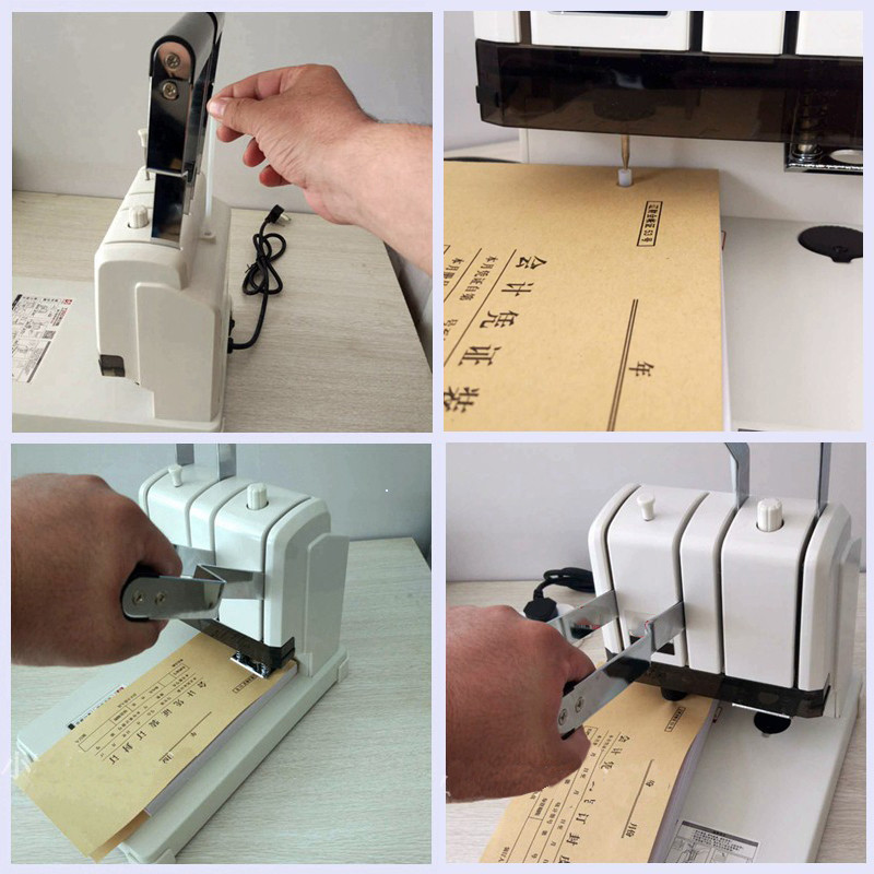 

Binding Machine Manual Punching Automatic Hot-Melt Riveting Pipe Double-Arm Labor Saving Punching And Binding Machine