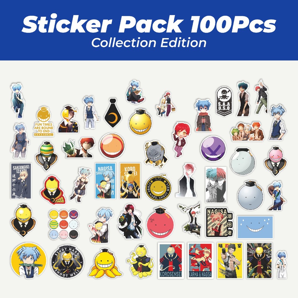 

Hot Stiker Anime Series Assasination Classroom Karakter Mix Lucu Anti Air Stikers Berperekat Waterproof Sticker Decal Buat Motor Helm Buku Journal Koper Casing HP Laptop Botol Minum
