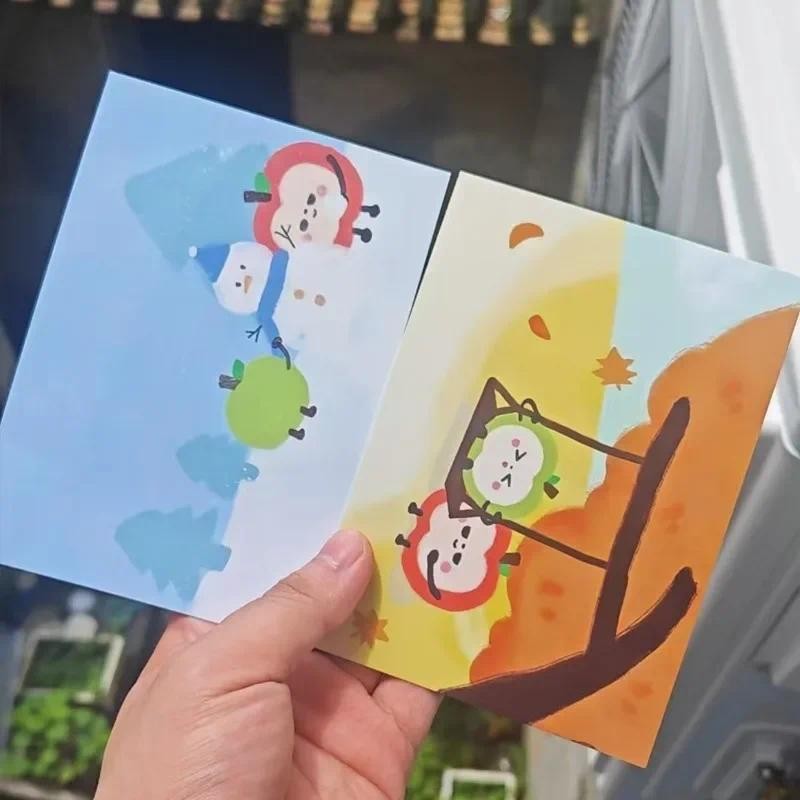 

4pcs/lot Love and Deepspace Apple Caleb Xia YiZhou post card set /postcards/ Card/Gift /Greeting Cards