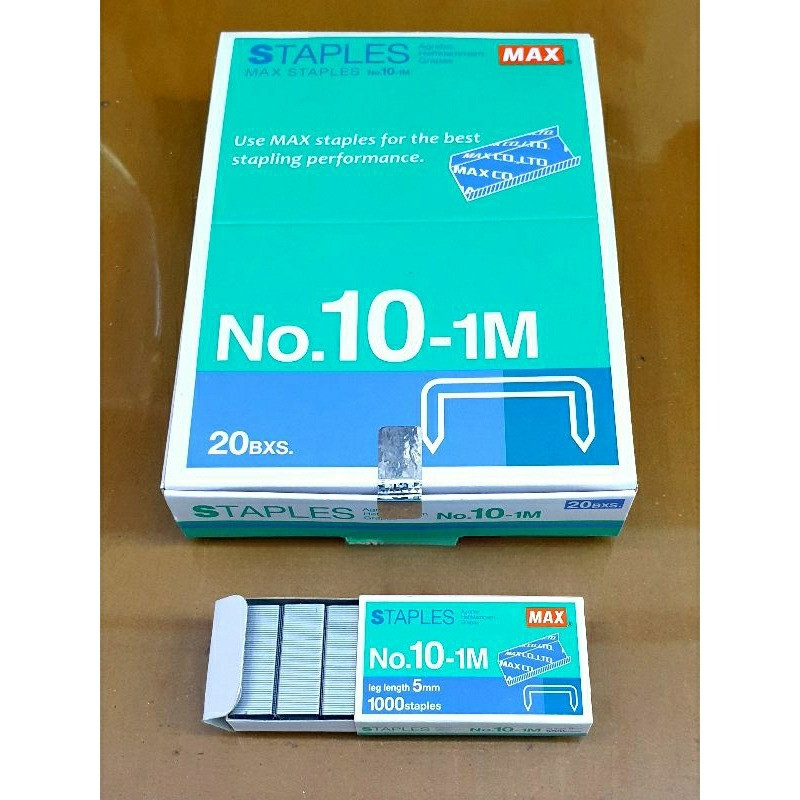 

( 1 pak = 20 dus kecil ) Isi Stapler Staples Hekmesin Neces Max No. 10 Kecil ( 20 pak kecil )