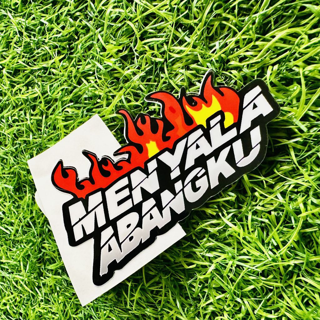 

Stiker Sticker Satuan Menyala Abangku Glosy / Hologram Sudah Dipotong