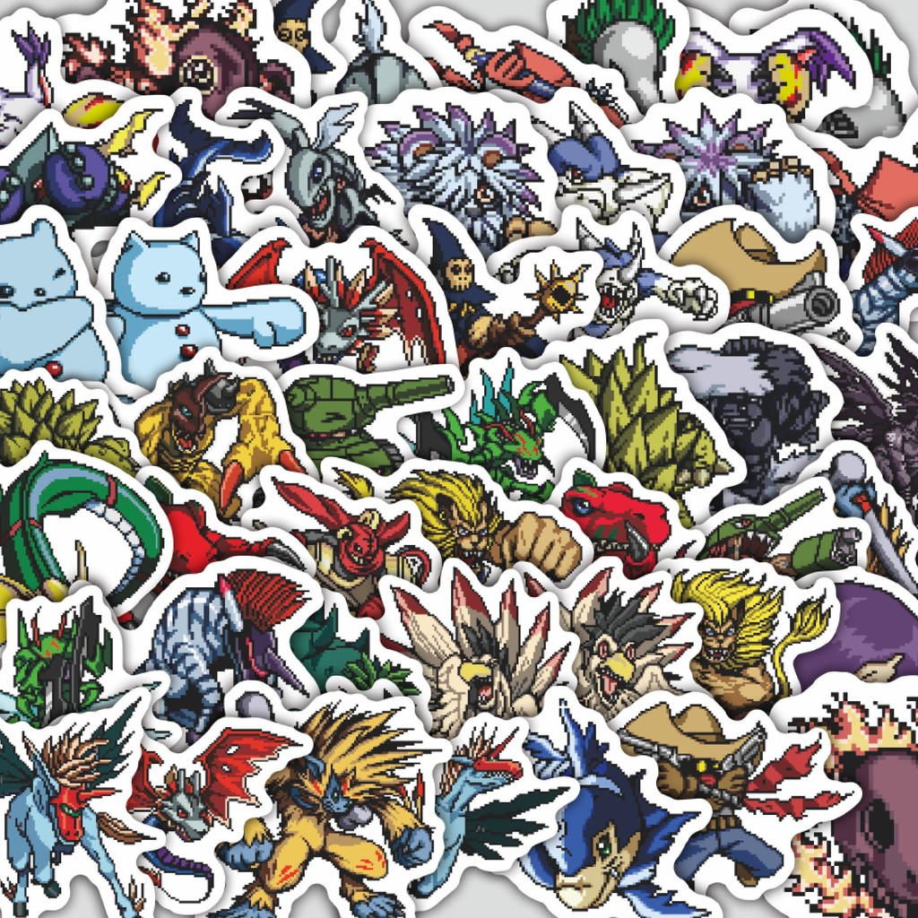 

Stiker Cutting Pack Stiker Pixel Digimon V66 Isi 100Pcs Series Aesthetic Lucu Keren Untuk Koper Bahan Vynil