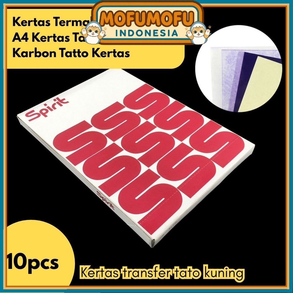 

10pcs Kertas Termal Tatto Transfer Tato Kertas Kertas BR184 Kertas Carbon A4 Karbon Tracing Tatto Thermal Paper Tattoo
