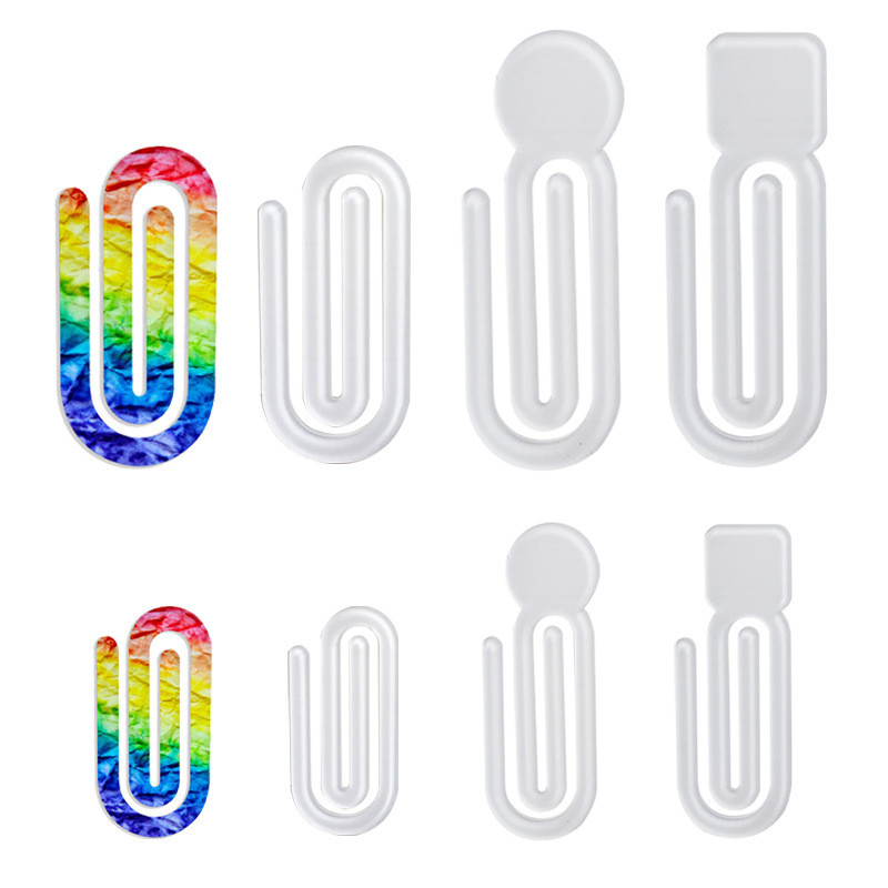 

Sublimation Blank Acrylic Paper Clip Office Desktop Decoration Notebook File Clip For DIY Heat Transfer Print