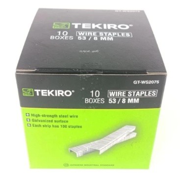 

Tekiro Isi Staples 53/8 mm (10000 pcs) / GT-WS2075