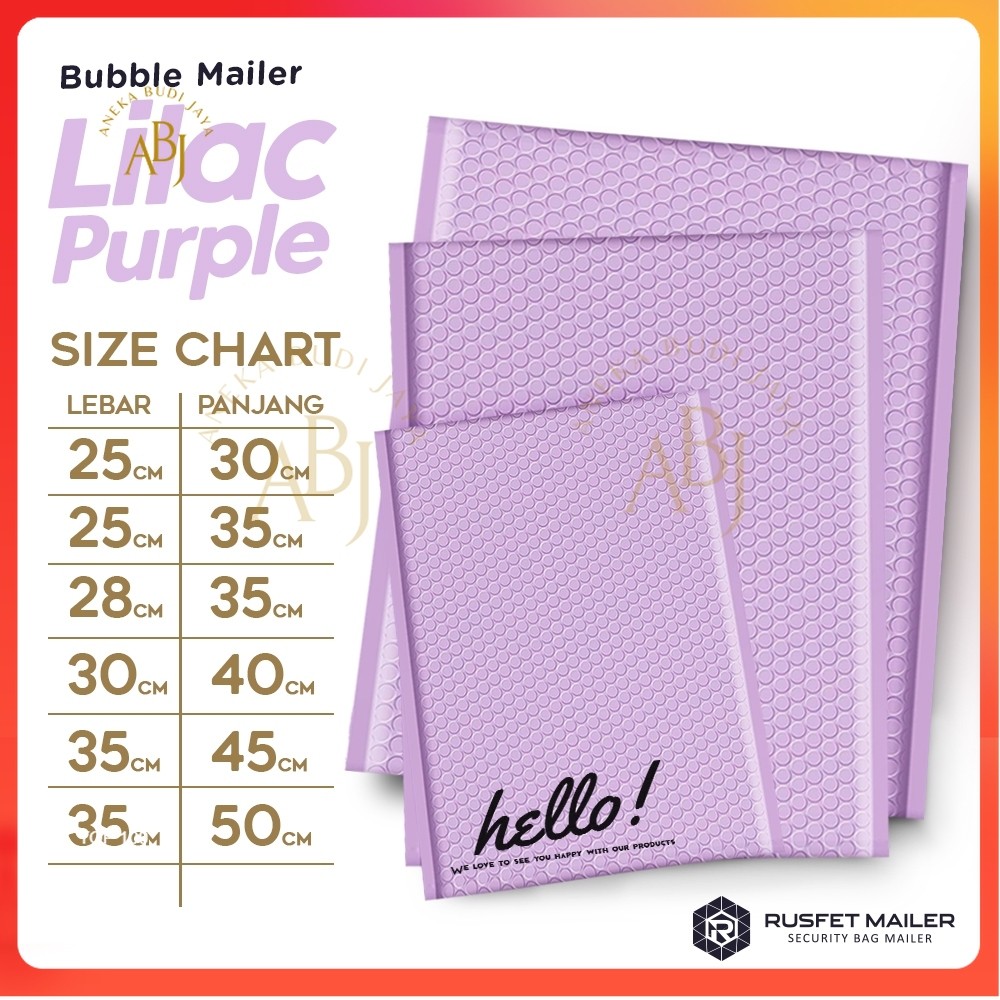 Amplop Bubble Mailer Envelope Bubble Lilac Purple Bubble Packing Murah -