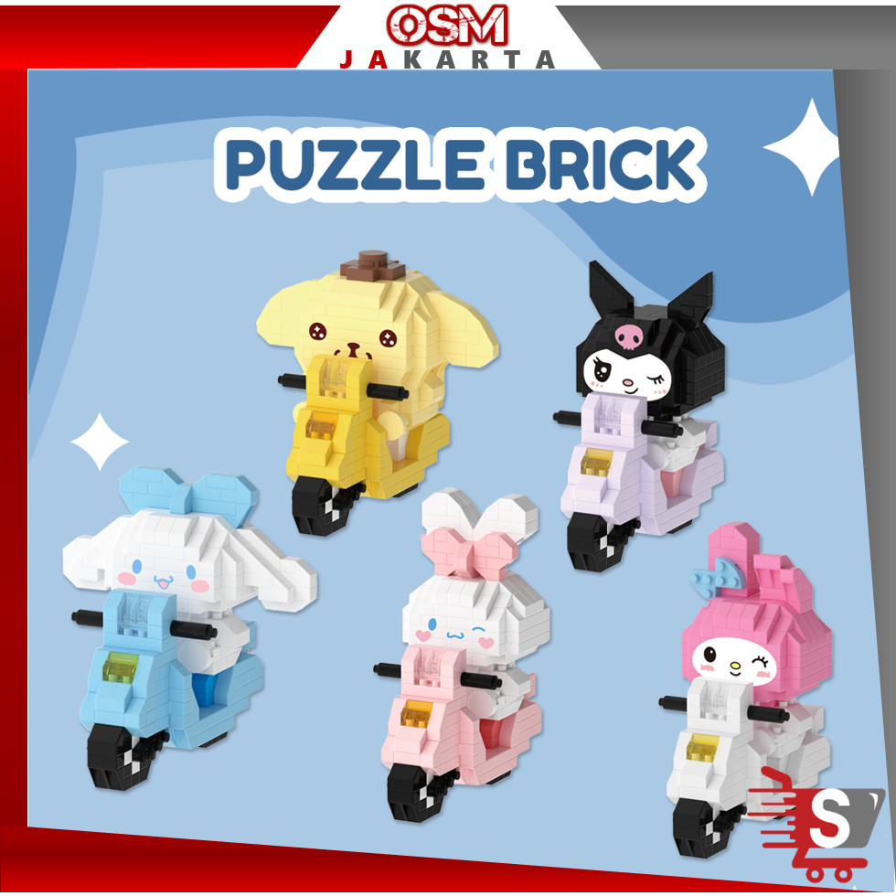Osm Jkt M6350 Building Blocks Motif Karakter / Mainan Balok Susun Edukatif / Cute 3D Puzzle Toy Brick / Mainan Edukasi Diy Anak