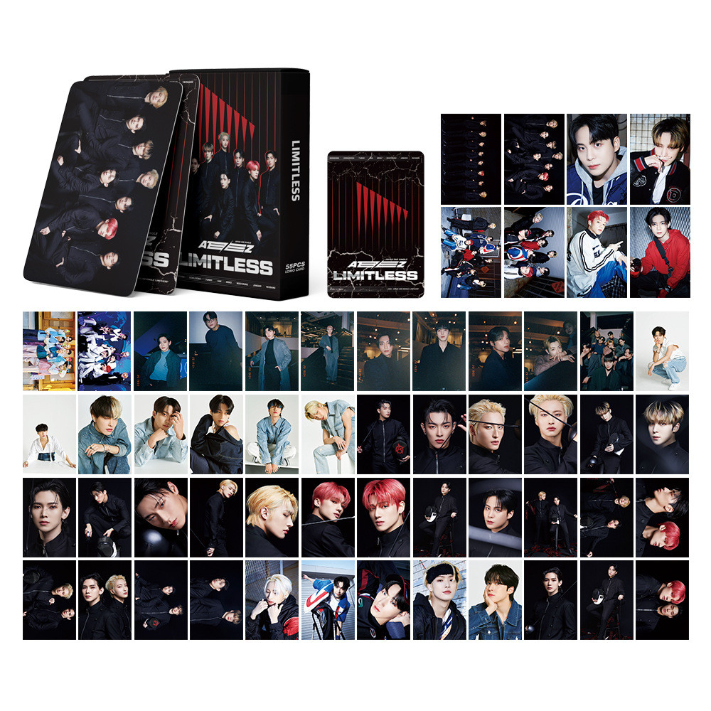 

2023 55PCS/Set Kpop ATEEZ Photo Cards LIMITLESS New Album Photocards Lomo Card HD Print Cards Fans Collection Gifts