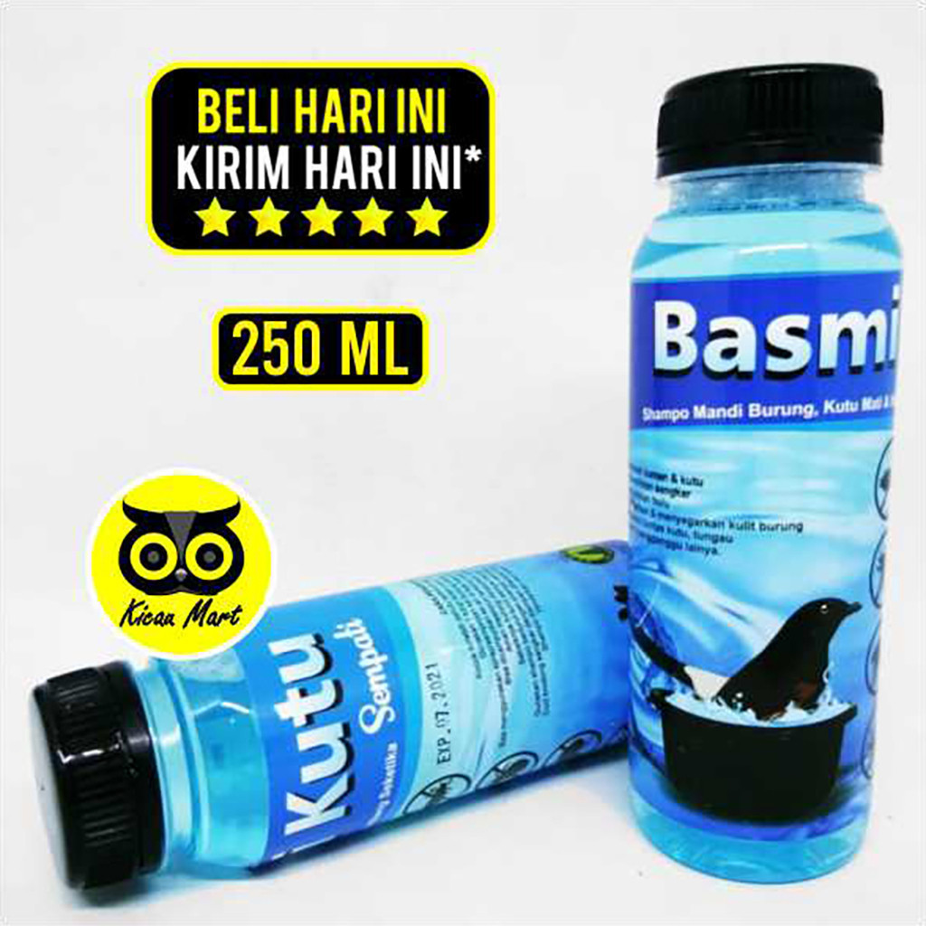 KICAU MART Basmi Kutu Sampo Mandi Burung Anti Tungau Gatal Iritasi Murai Batu Kacer Lovebird Kenari 