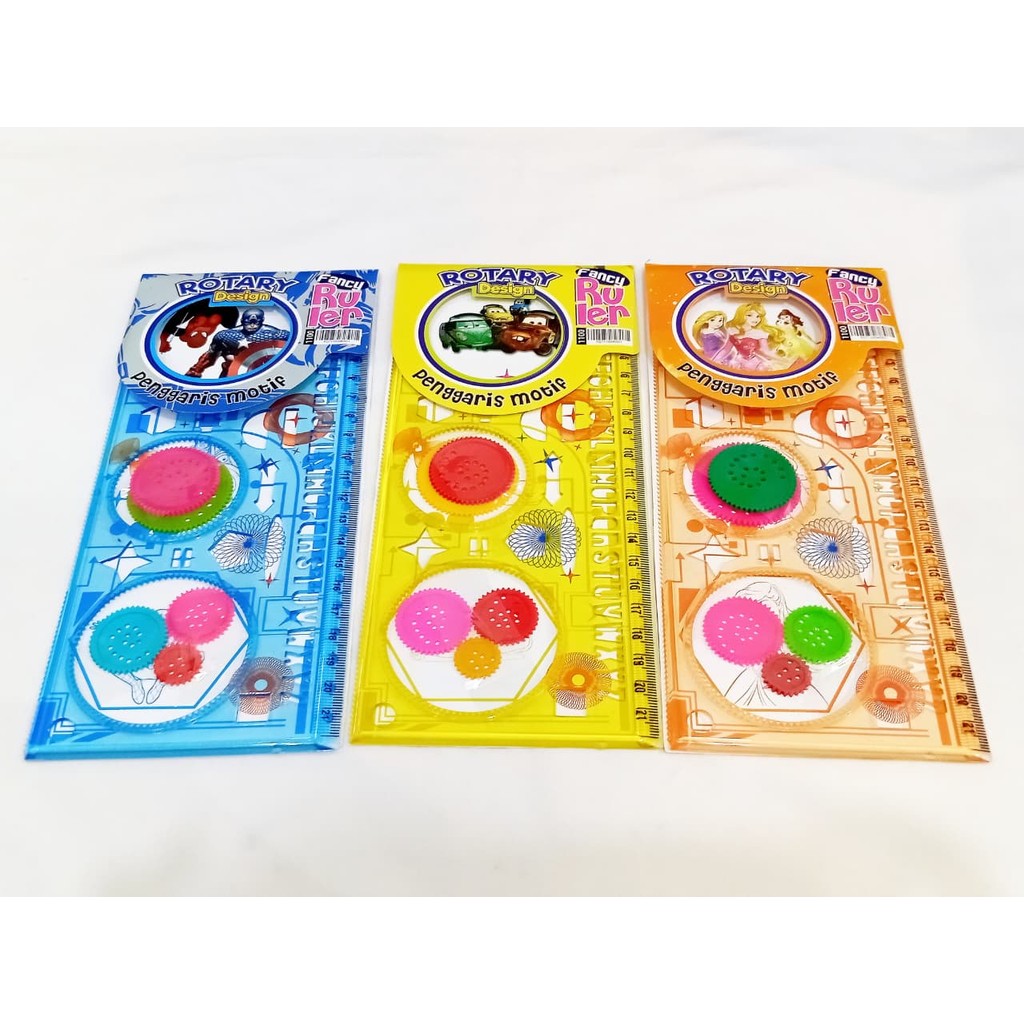 

Penggaris Rotary Fancy 1100 / Penggaris Bunga Pattern / Spirograph