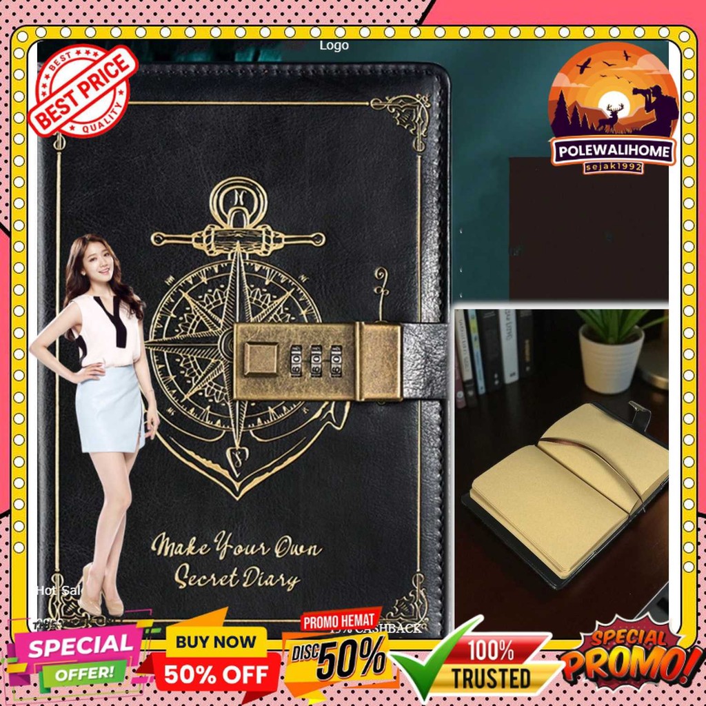 

Pirates Buku Jurnal Leather Vintage B6 200 Halaman Grid with Lock - INU148