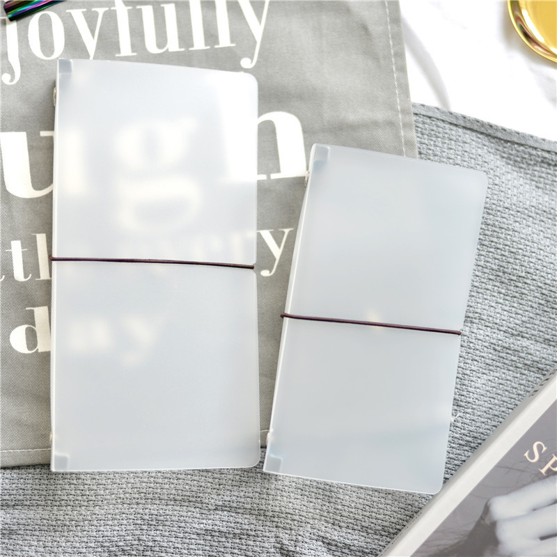 

Fromthenon Transparent Traveler's Noteook Shell for Midori Planner Standard Filler Paper Storage Folder Cover School Stationery