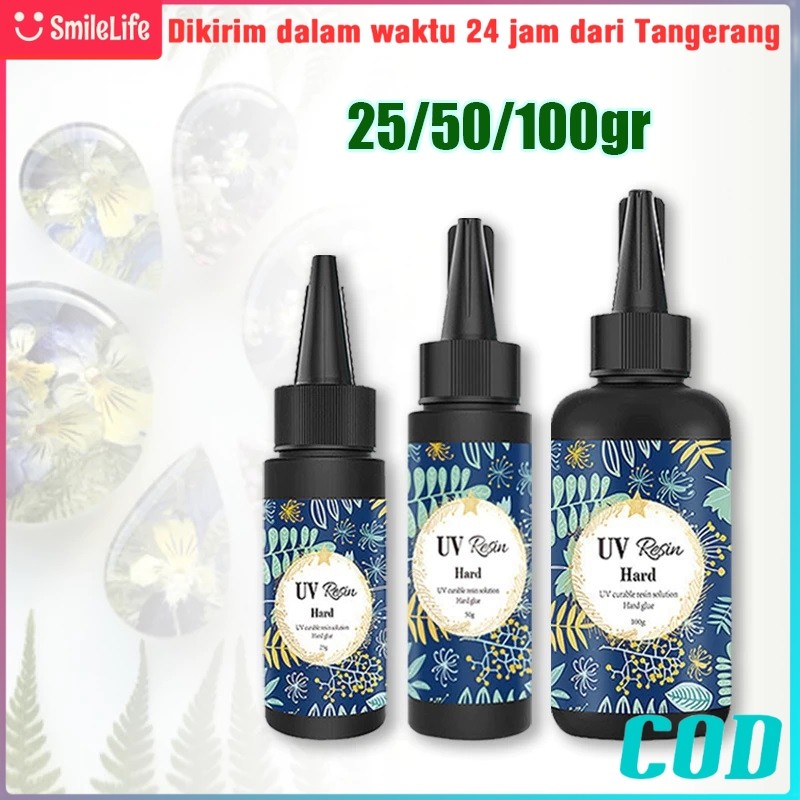 

Resin UV Bening/ UV Resin Hard/ Resin UV DIY - 25/50/100g-Smilelife