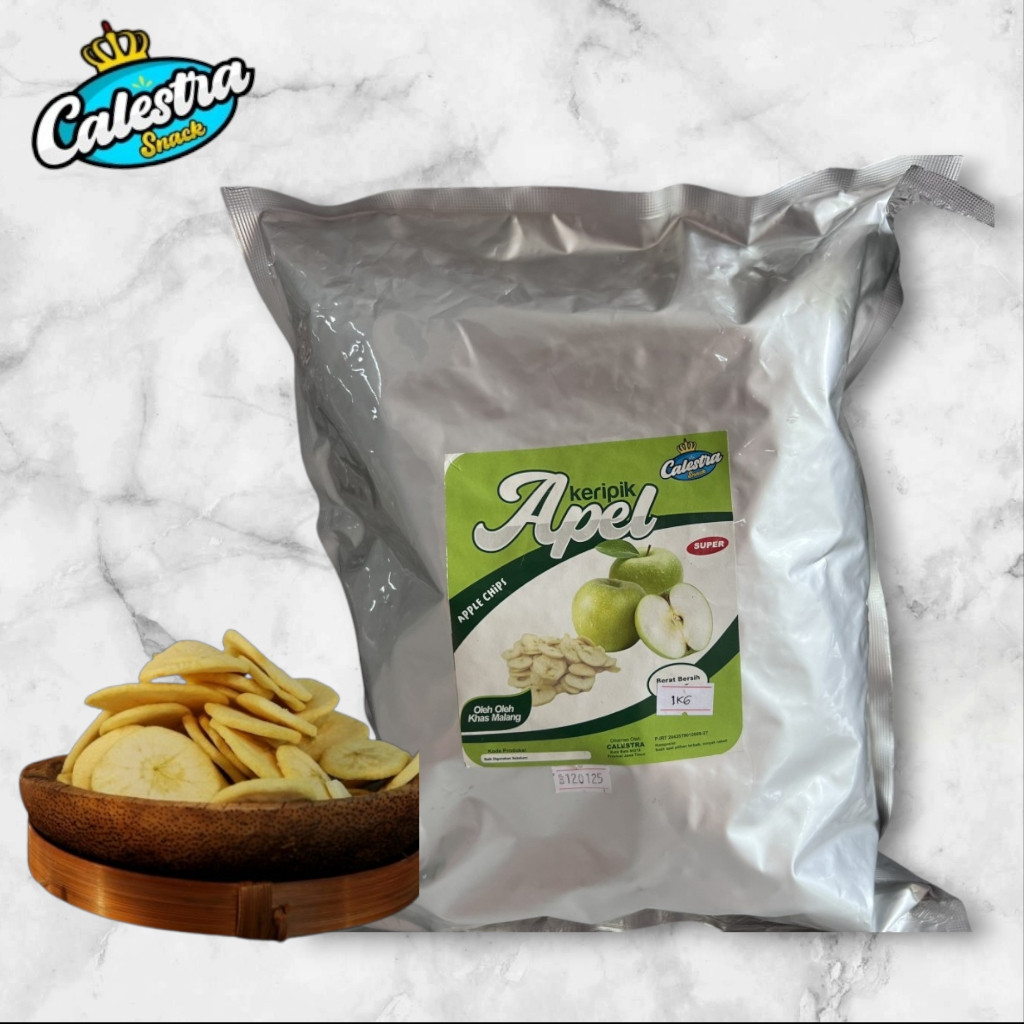 

Keripik Apel Super Calestra Snack 500GR - Camilan Renyah dan Manis untuk Kebersamaan