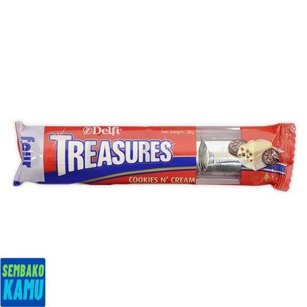 

Delfi Treasures Cookies & Cream 36 gr - Cokelat