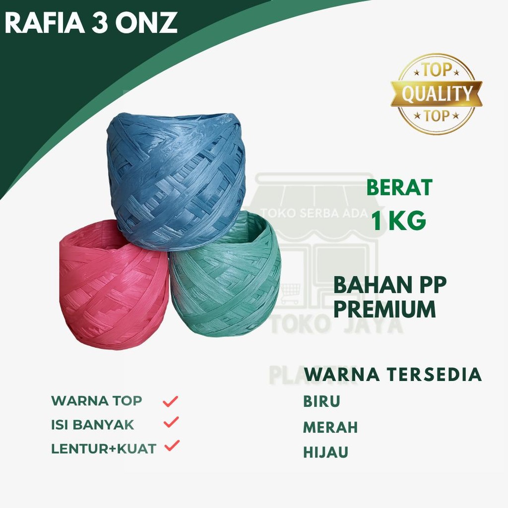 tali rafia 1kg tali rafia plastik kuat 1kg tali rafia warna tali rafia bagus kuat tali rafia Biru Hi