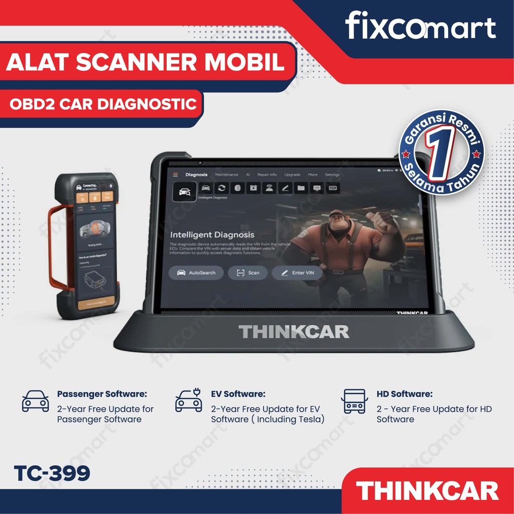 ThinkCar 399 Alat Scanner Mobil OBD2 Car Diagnostic - THINKCAR TC-399 – Alat Scanner Mobil OBD2 Prof