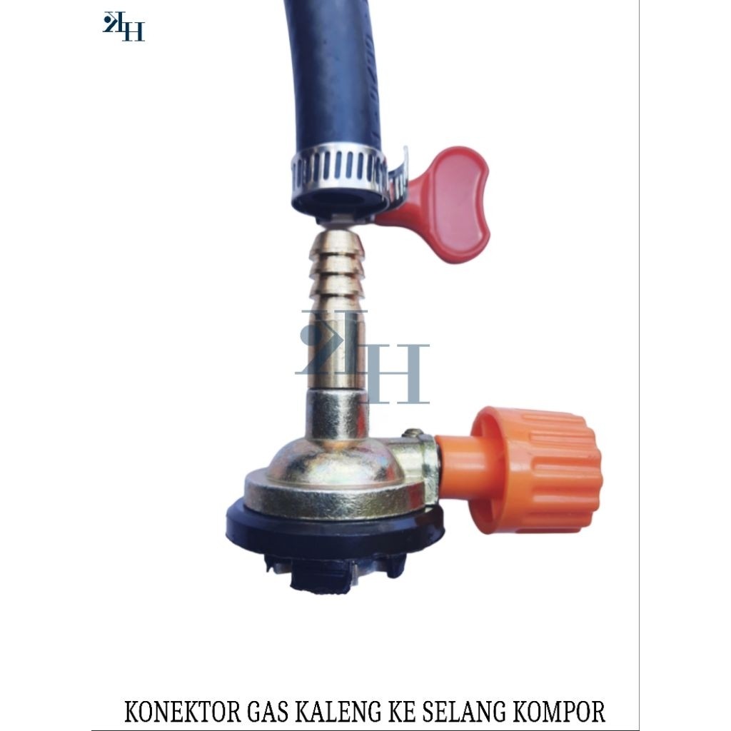 KONEKTOR GAS KALENG KE SELANG KOMPOR / KRAN KONEKTOR KALENG SELANG KOMPOR Untuk Refil Gas Kaleng