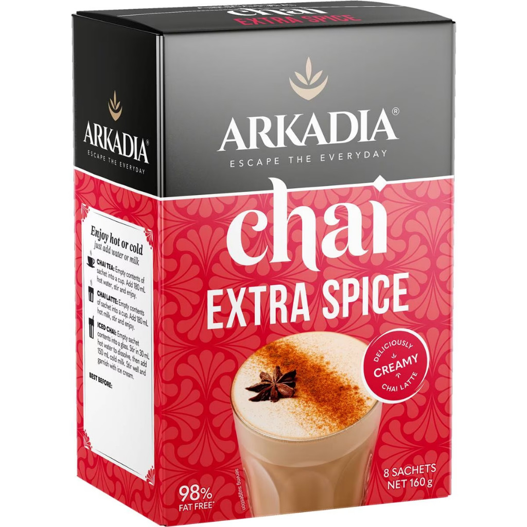 

Arkadia Chai Tea Extra Spice 8 Pack Australia