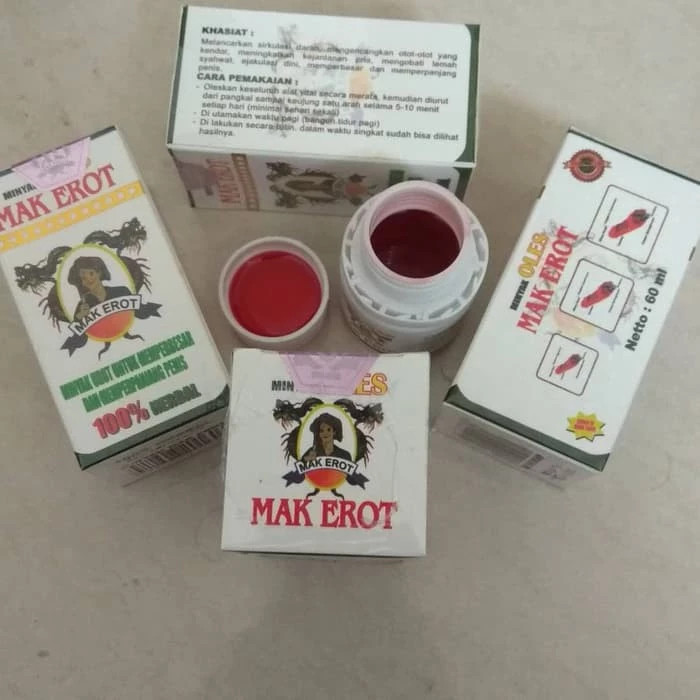 Mak Erot original minyak cream Obat kuat pria tahan lama pembesar jhonni permanen 100% By Wantong. i
