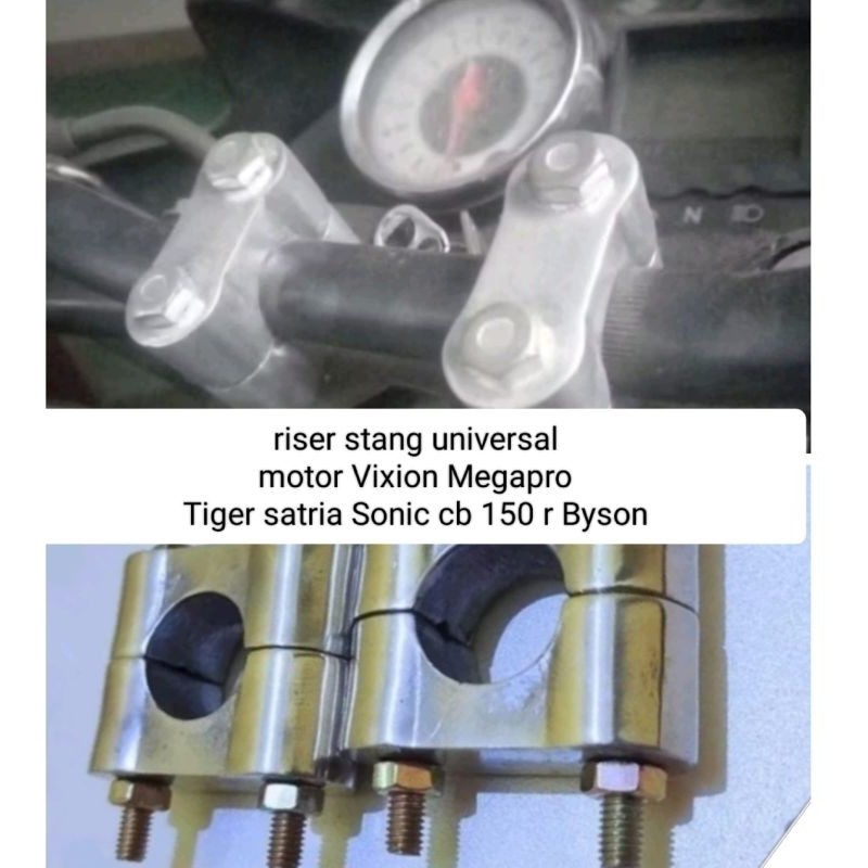 raiser stang  / pangkon klem stang universal motor Vixion Megapro Tiger satria sonic cb 150R Byson
