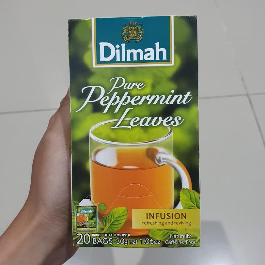 

Dilmah Pure Peppermint Leaves Infused Tea Teh Celup Import ( 20 Bags )