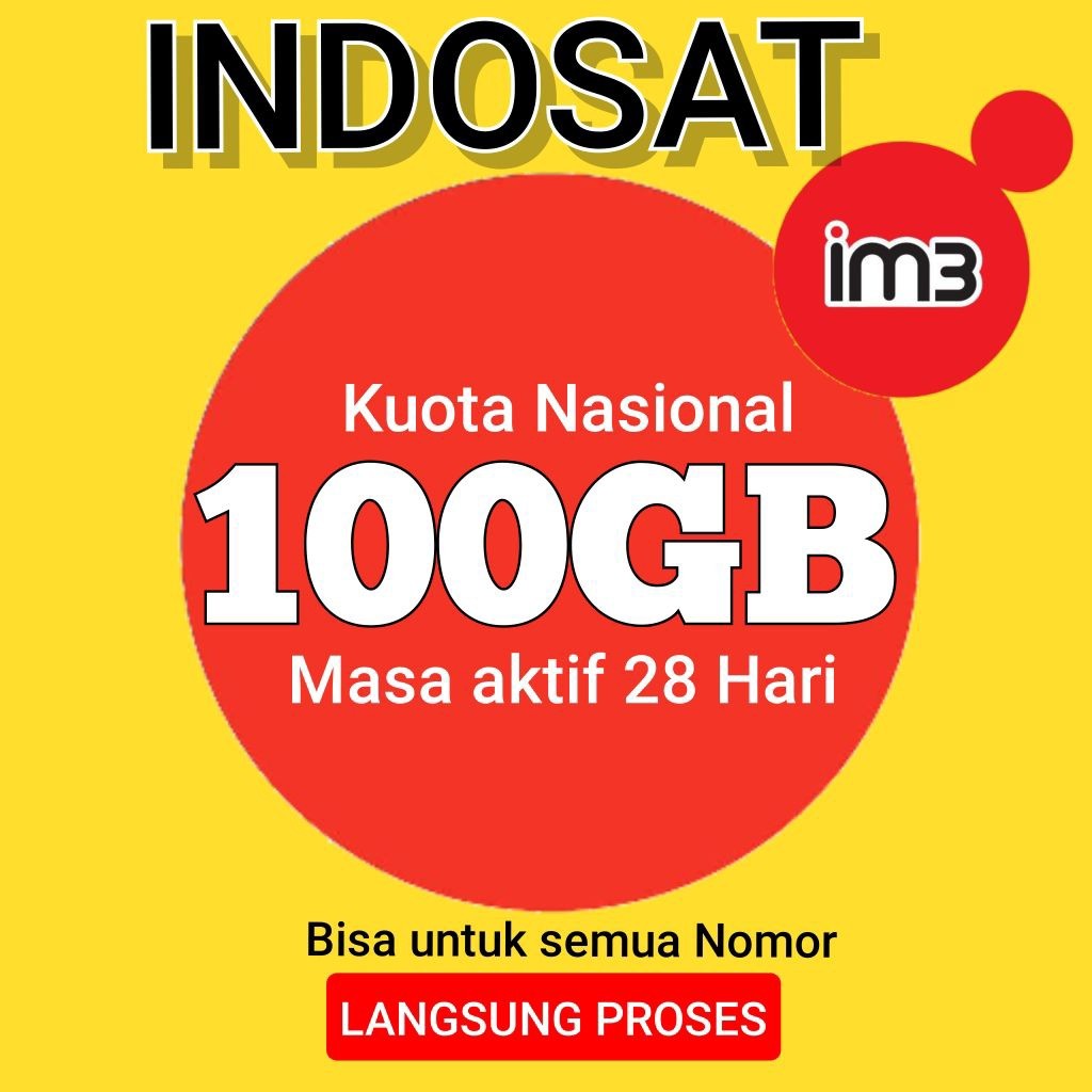 PAKET DATA/KUOTA INDOSAT FREEDOM INTERNET 100GB