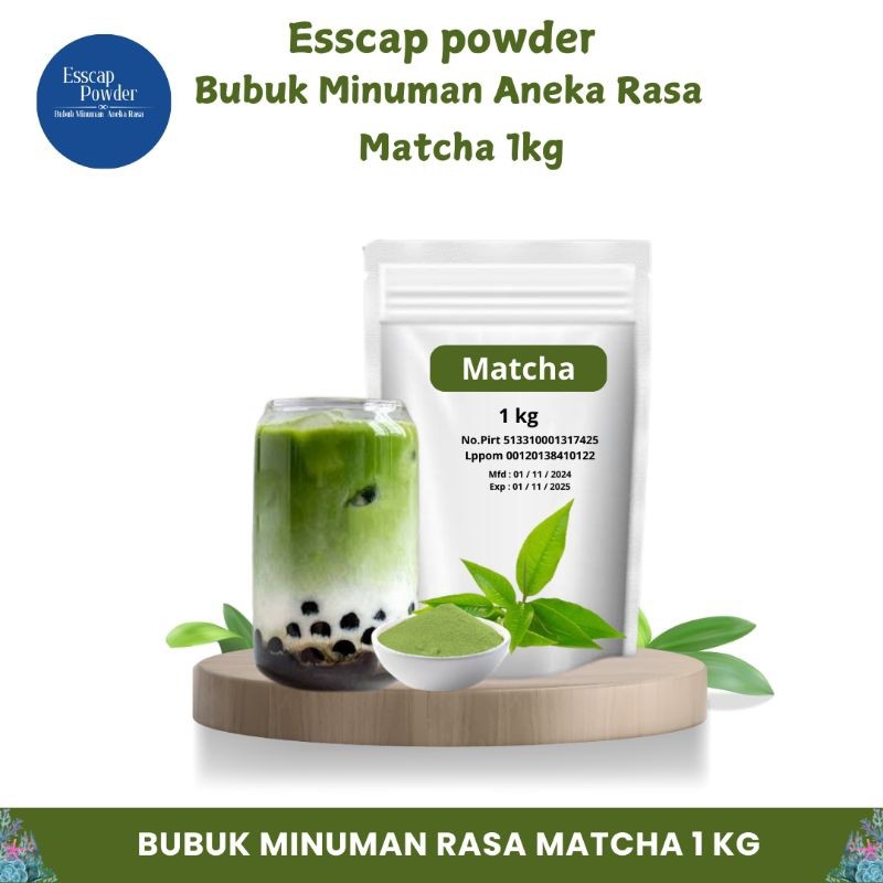 

Bubuk Minuman Matcha 1kg – Minuman Instan Rasa Autentik, Lezat untuk Dingin & Panas