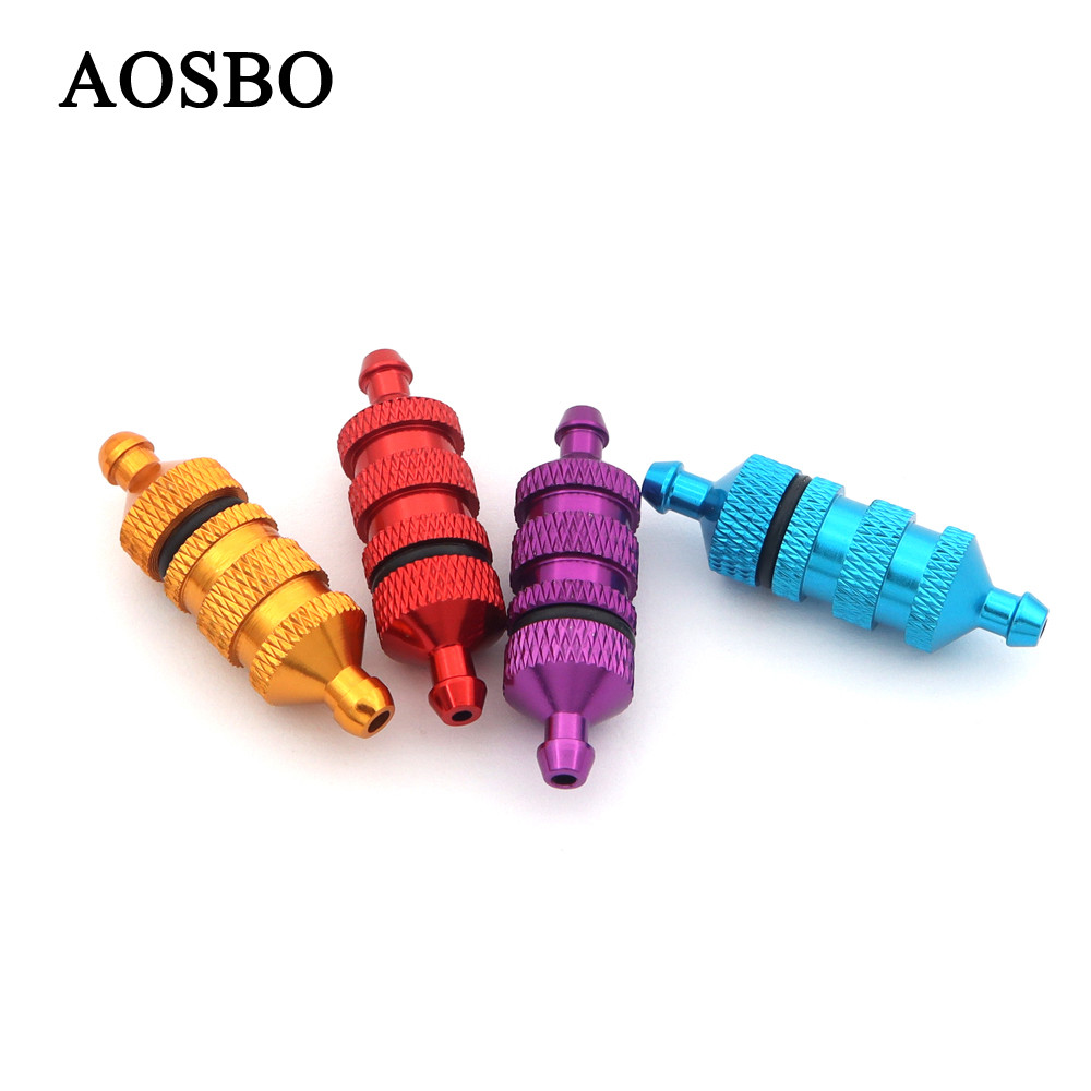 1PCS Aluminum Fuel Filter Nitro 1/8 1/10 RC Model Car Spare Parts HSP Racing 02156 HSP 94122 94188 T