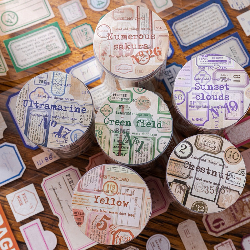 

Journamm.id Kertas berlapis tinta Mo, pita limbah retro, label barang lama, seri barang, stiker, buku pegangan, bahan dekorasi kolase