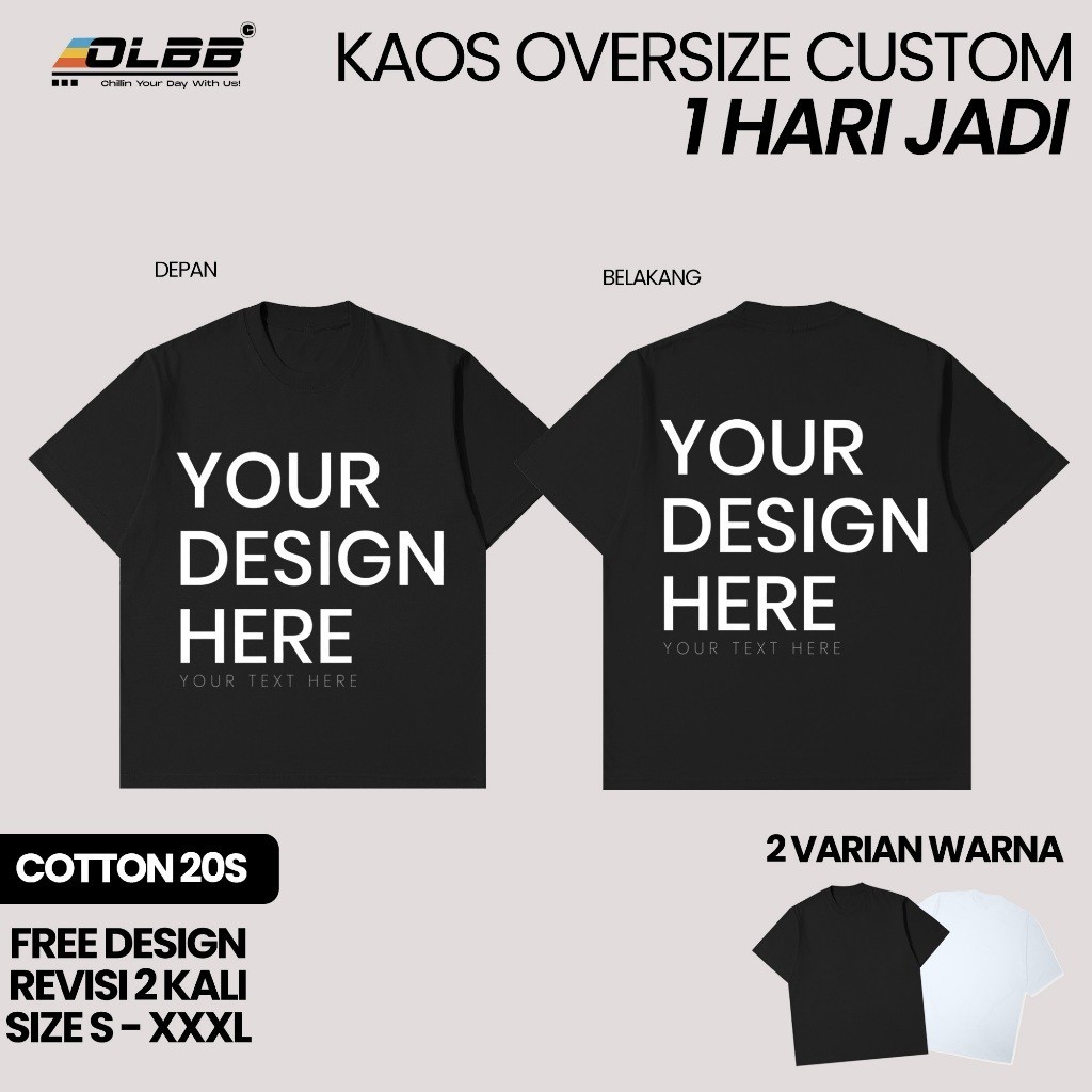 Kaos Katun 100% Unisex dengan Desain Simple, Pria Wanita Cocok, Leher Lingkar Nyaman, Tahan Cuci Tan