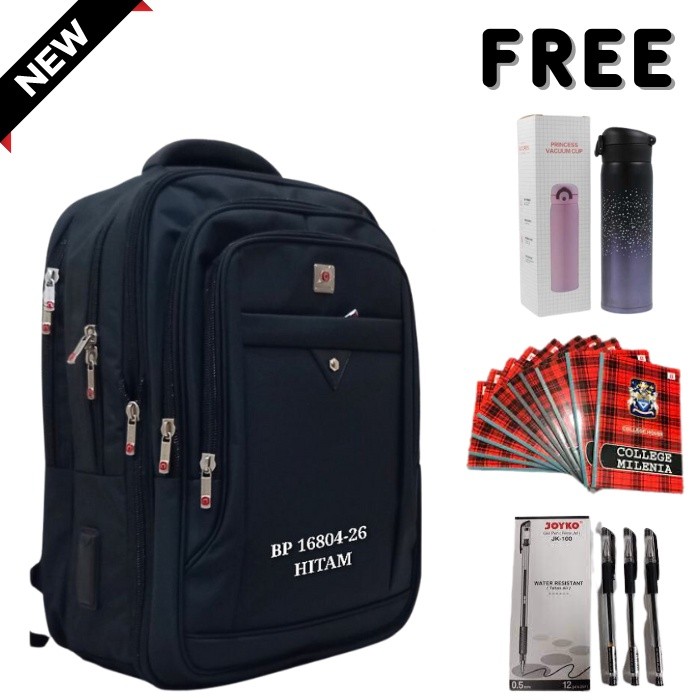 MK87YH tas kerja pria polo classic original 100% import asli ransel anak laki laki SD SMP SMA backpa