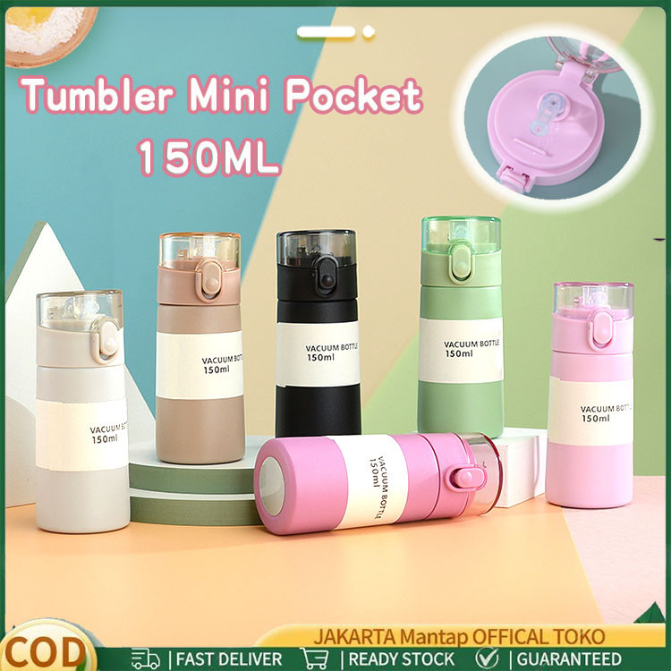 Termos Pocket Stainless Mini Steel 150ml / Botol Termos Mini Stainless Steel / BPA FREE Bisa Masuk T