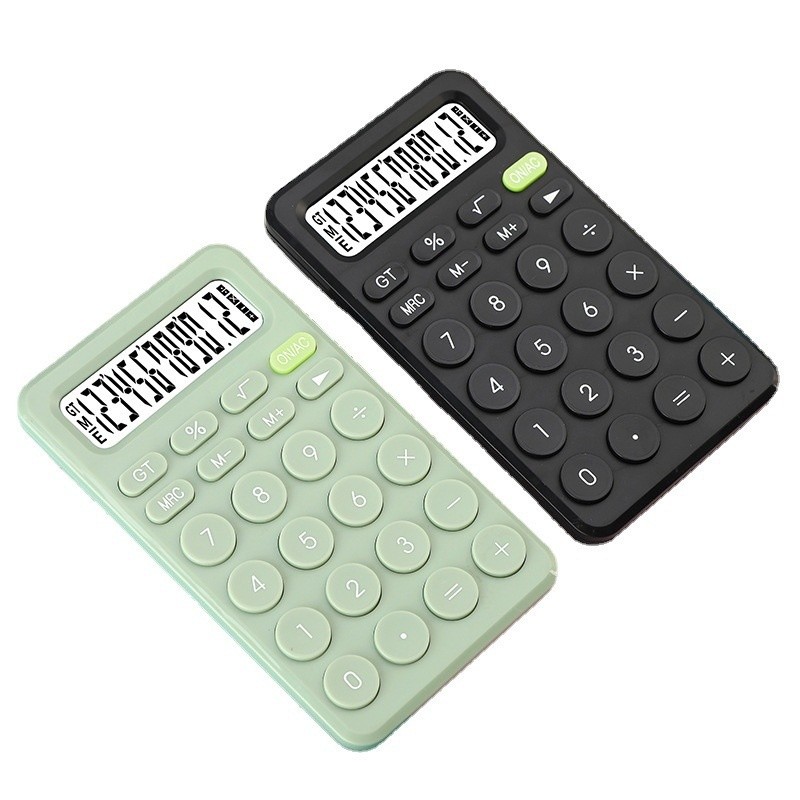 

50pcs Straight Candy Color Cute Calculator Solar Energy 12 Creative Portable Student Calculator 8 Optional