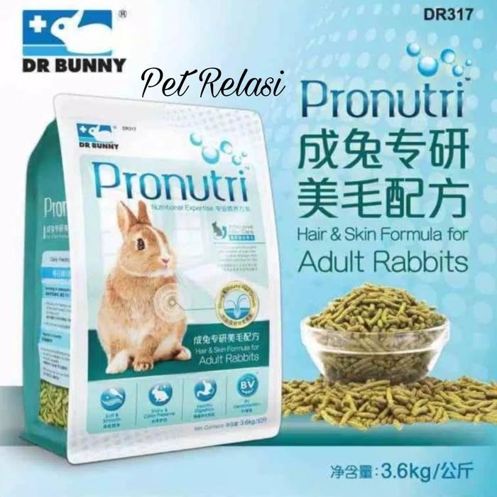 Dr Bunny Dr317 Pronutri Hair Skin Formula For Adult Rabbit 3,6 kg