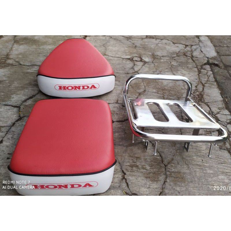 jok pisah honda c70 c50 merah putih