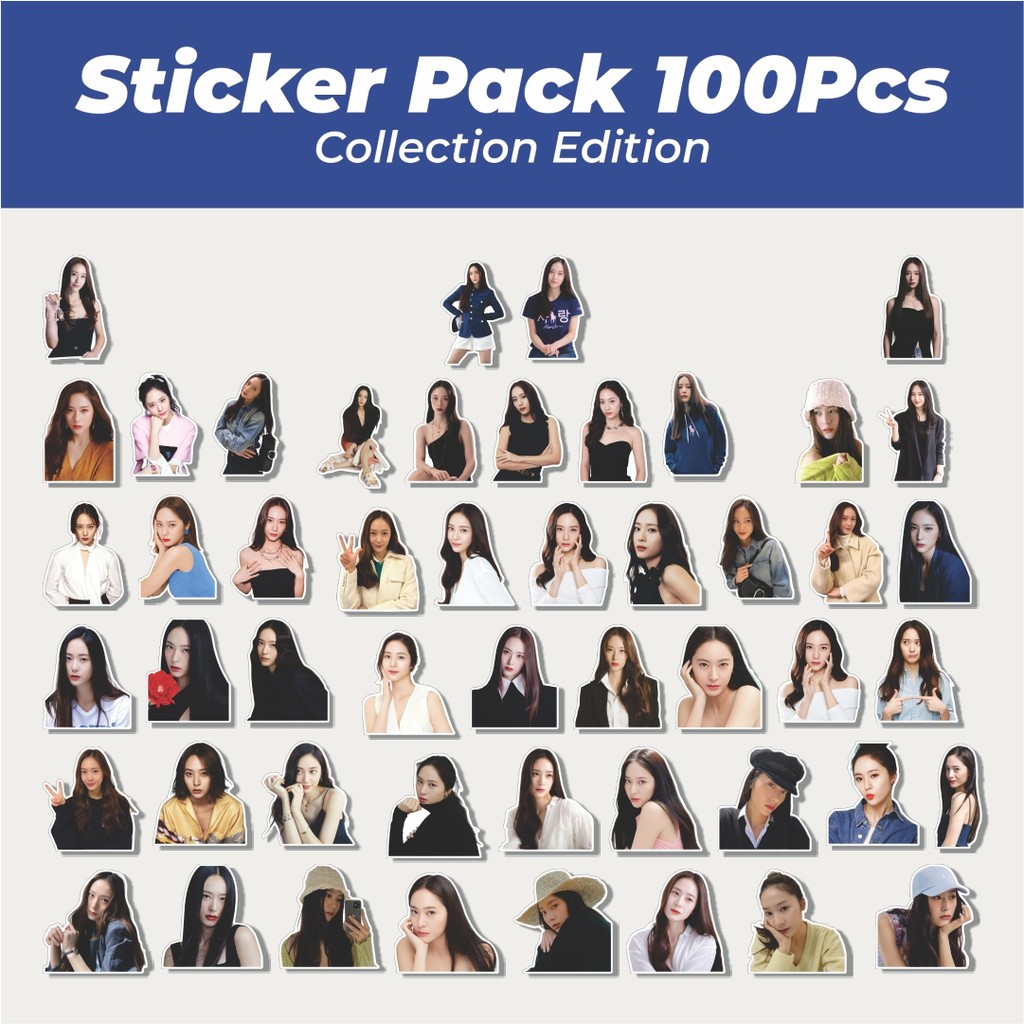 

Hot Stiker F(X) KRYSTAL Lucu Anti Air Stikers Berperekat Waterproof Sticker Decal Buat Motor Helm Buku Journal Koper Casing HP Laptop Botol Minum