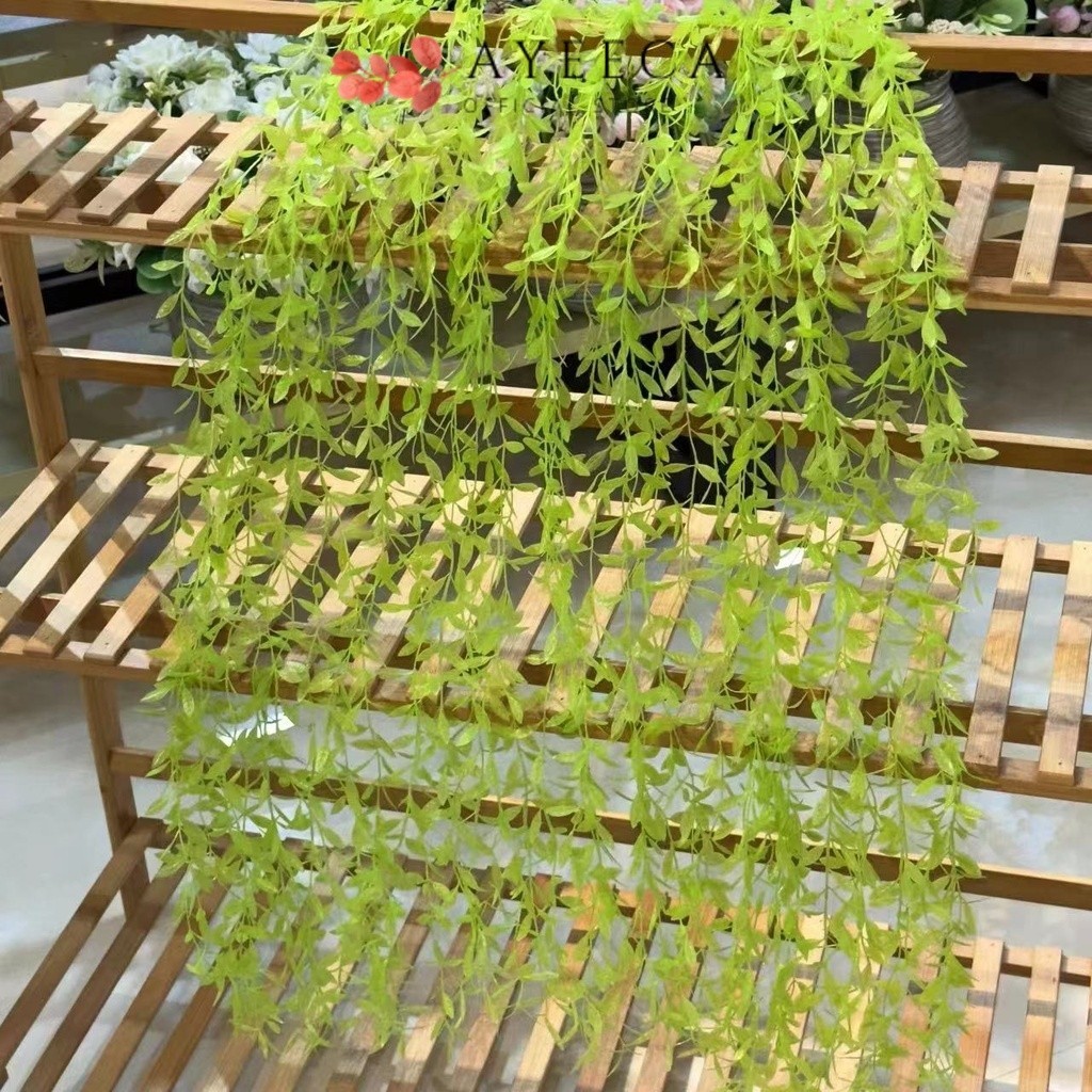 AYEECA - Daun JALAR105cm Jalar Plastik Tanpa Pot Bunga Rambat Sintesis Tanaman Hias Gantung Osear Ar