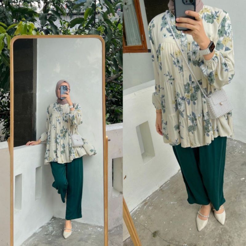 ANNAJA MEERA AZALEA SET Rayon mix kringkel Jumbo