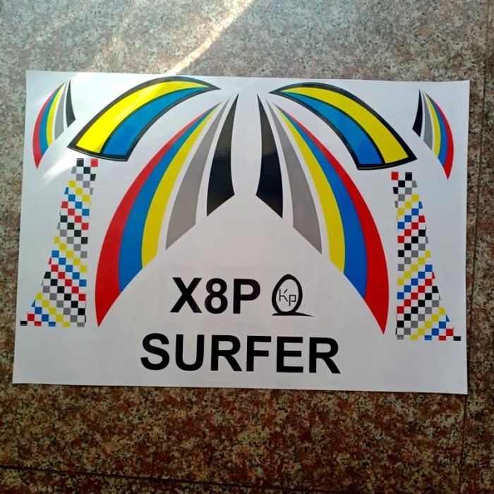 Sticker Decall RC Pesawat Cessna Skysurfer Su27