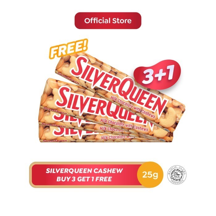 

HEMAT! [BUY 3 GET 1 FREE] SilverQueen Cashew 25 g