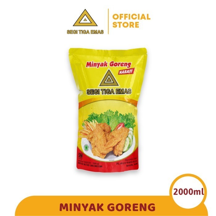 

HEMAT! Minyak Goreng Segi Tiga Emas 2Liter