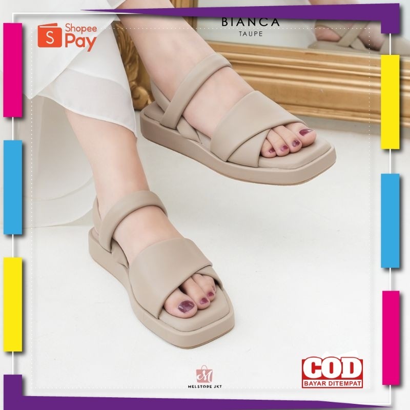 [PREMIUM ORIGINAL] DAMELIA MELSTORE JKT SANDAL WANITA BIANCA Damelia Melstore jkt