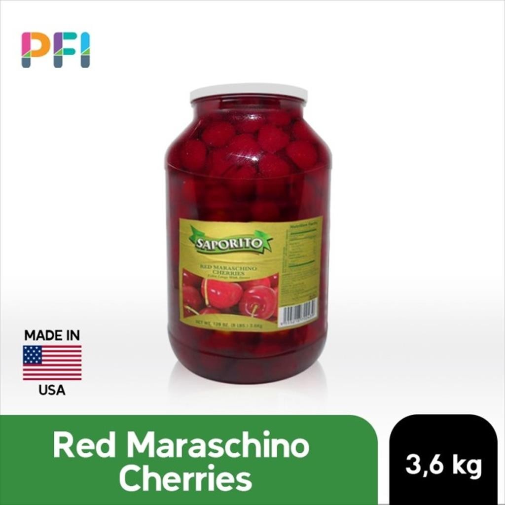 Saporito Red Maraschino Cherries