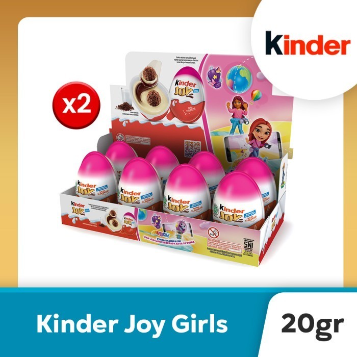 

Kinder Joy Girls Chocolate Crispy 20gr Isi 8pcs - TWINPACK