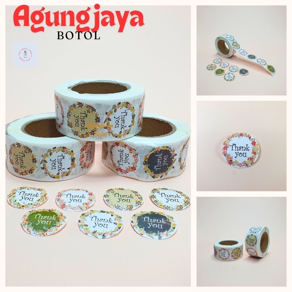 

Sticker Thankyou 1 Roll 500 Pcs / Sticker Thank You / Sticker Amplop / Stiker Terima Kasih Stiker Terima Kasih
